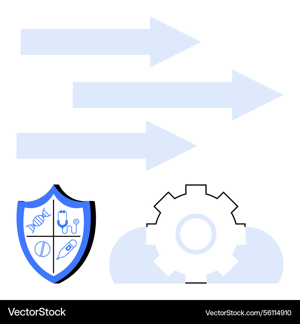 Progress and innovation with science technology Vector Image