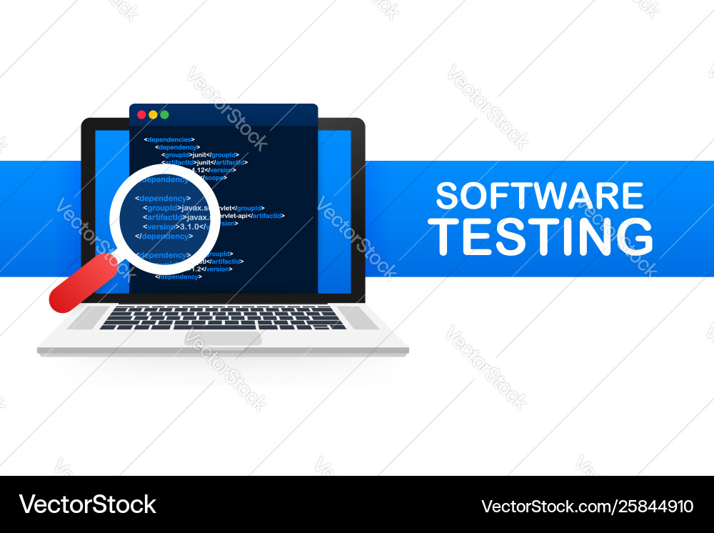 Software-Tests Entwicklungs-Workflow Software-Tests Entwicklungs-Workflow vektorbild