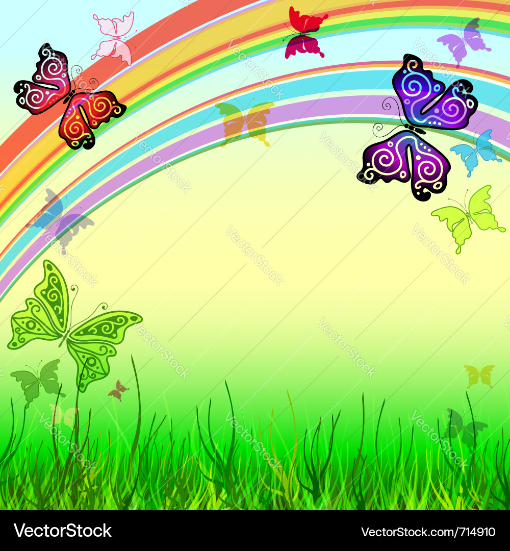 Spring vivid frame Vector Image
