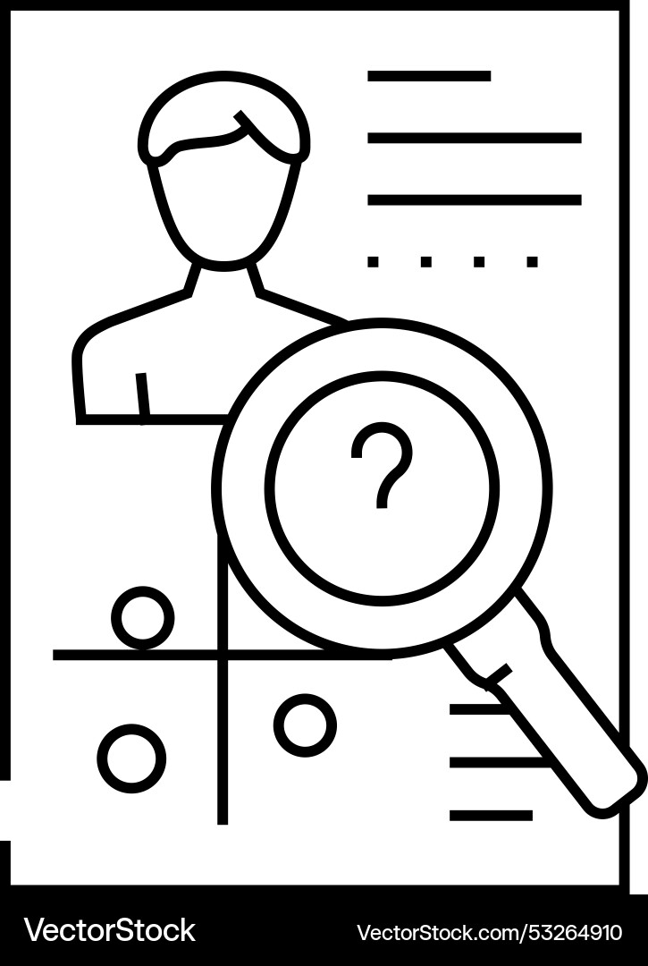 User research ux ui design line icon vector image