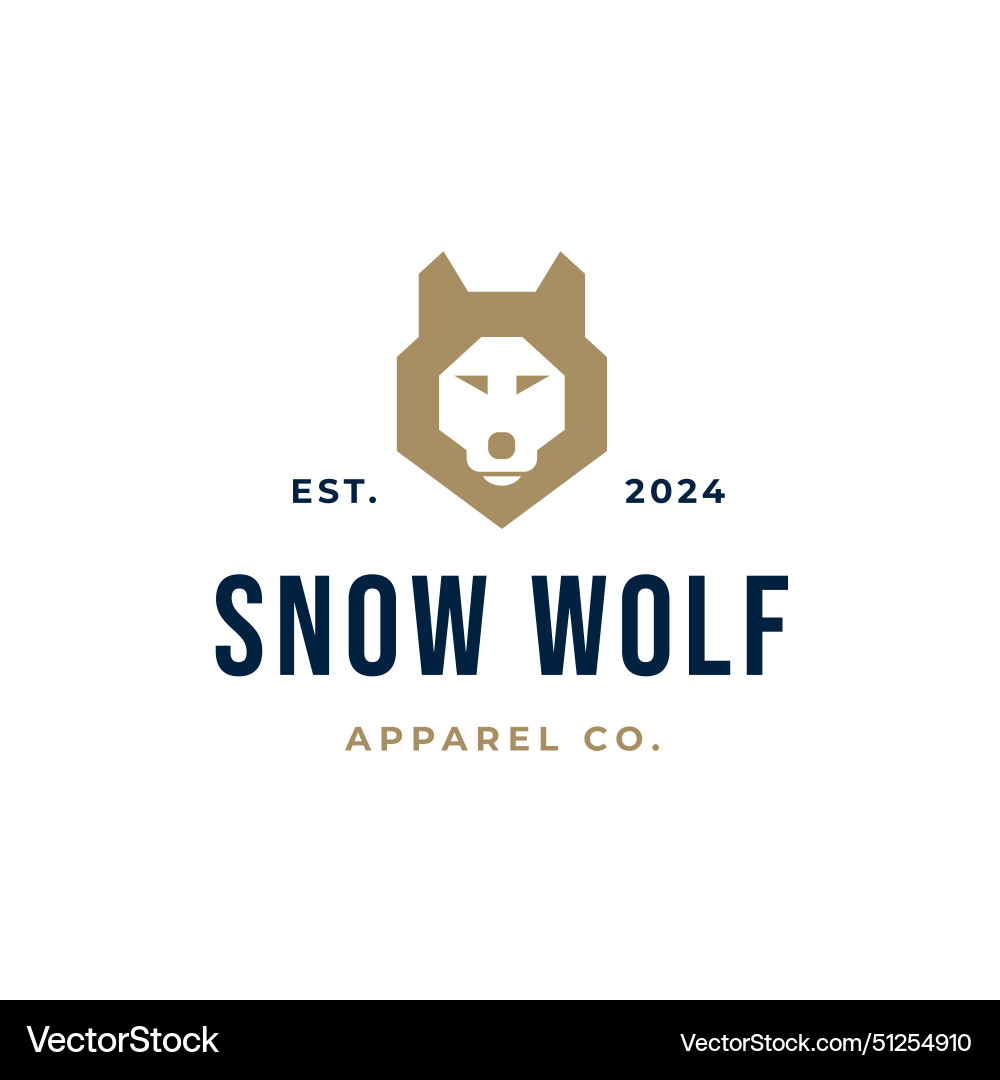 Wolf Kopf Silhouette Symbol Logo Wolf Kopf Silhouette Symbol Logo vektorbild