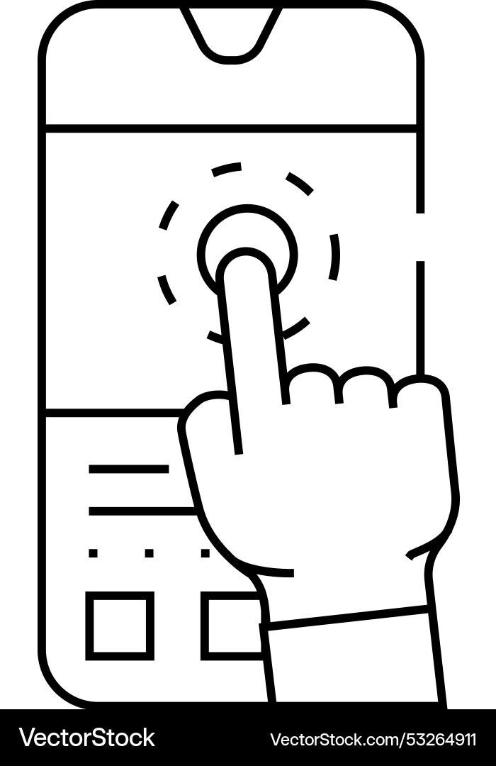 Benutzer testen ux ui design line icon Benutzer testen ux ui design line icon vektorbild