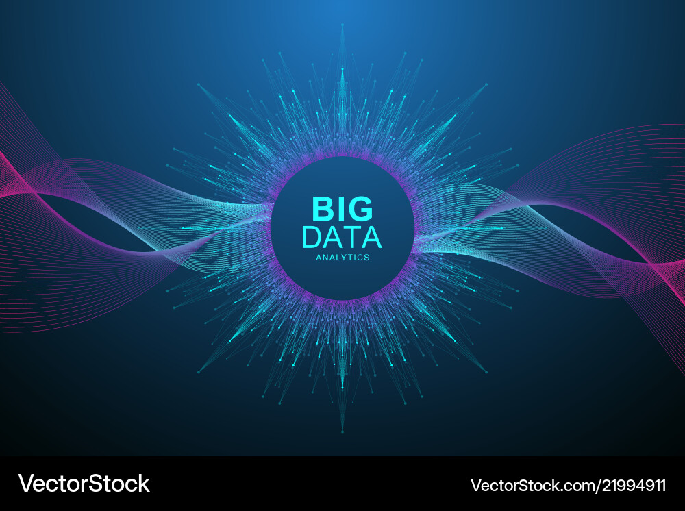 Big data visualization graphic abstract Big data visualization graphic abstract vector image