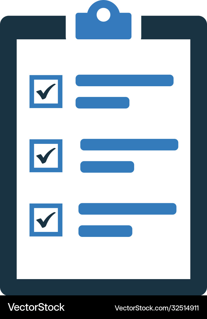 Checklist complete task icon design Vector Image