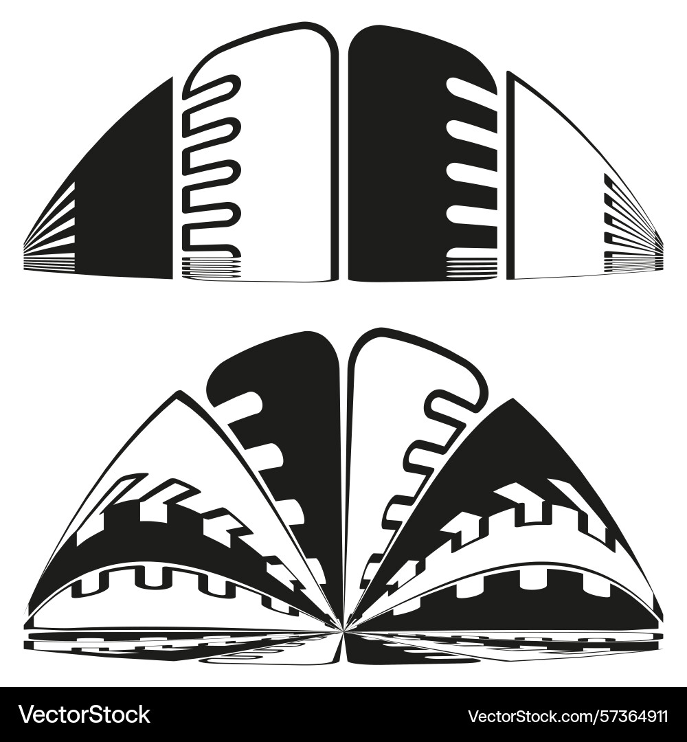Decorative shape set abstract border elements vector image
