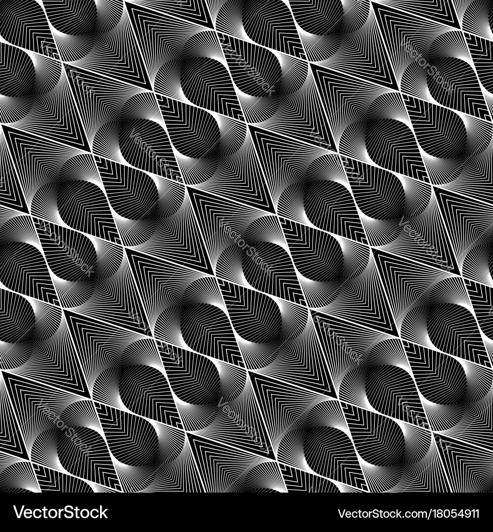 Design seamless monochrome zigzag pattern Vector Image