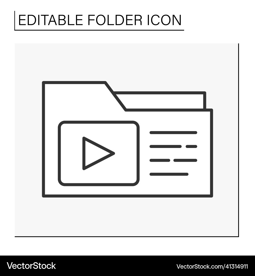 Document case line icon Document case line icon vector image