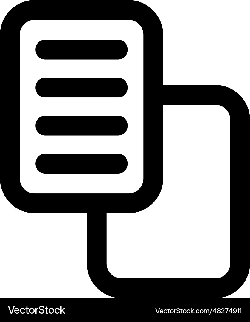 Duplicate icon Duplicate icon Vector Image