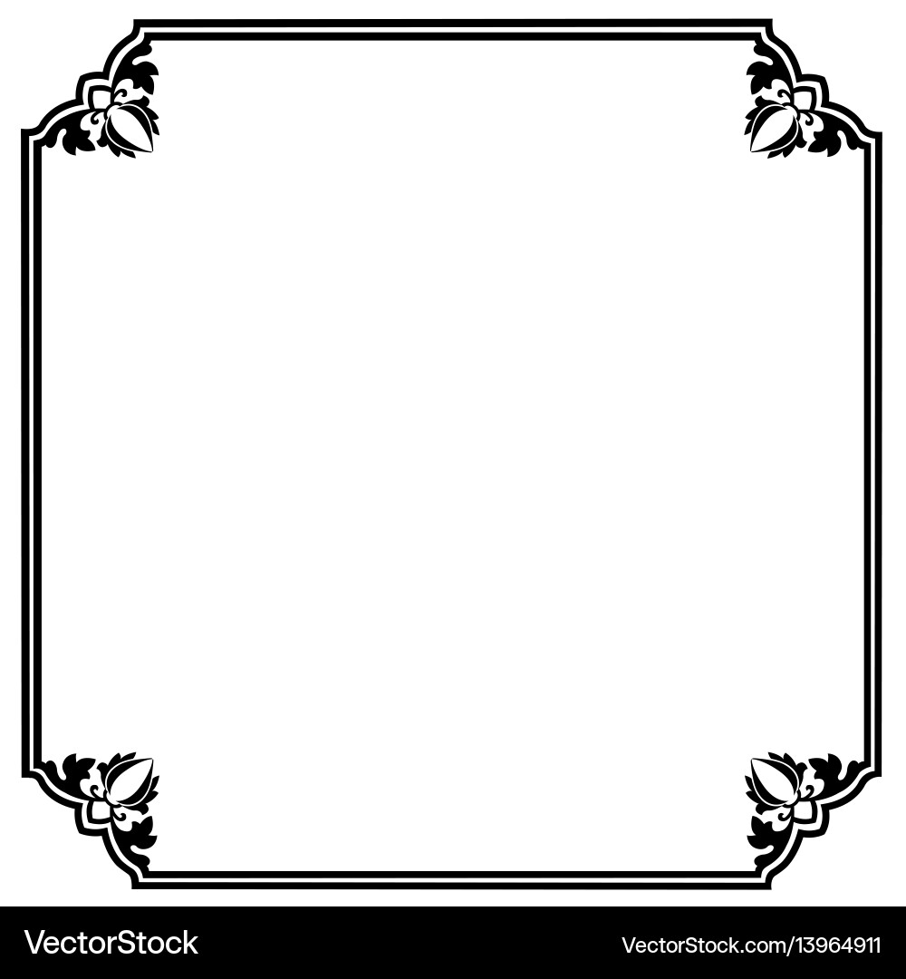 Elegant Openwork Frame vector image
