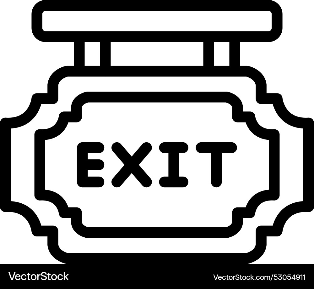Exit icon design Vector Image