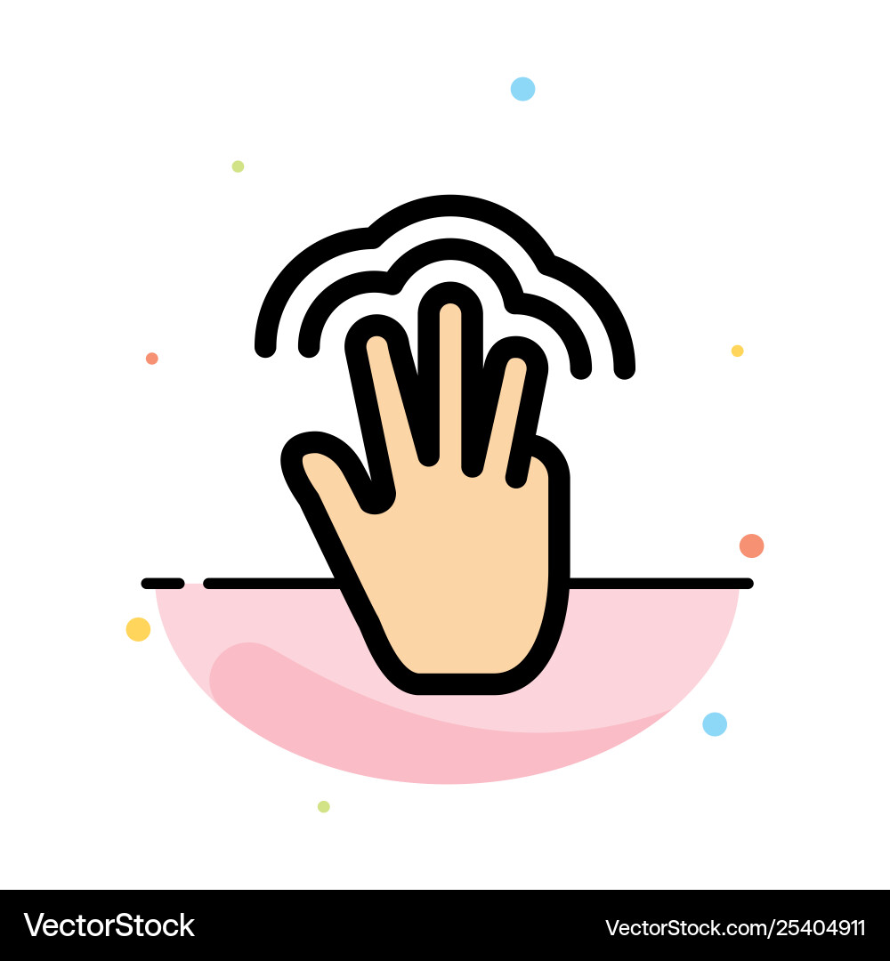 Fingers gestures hand interface multiple touch Vector Image
