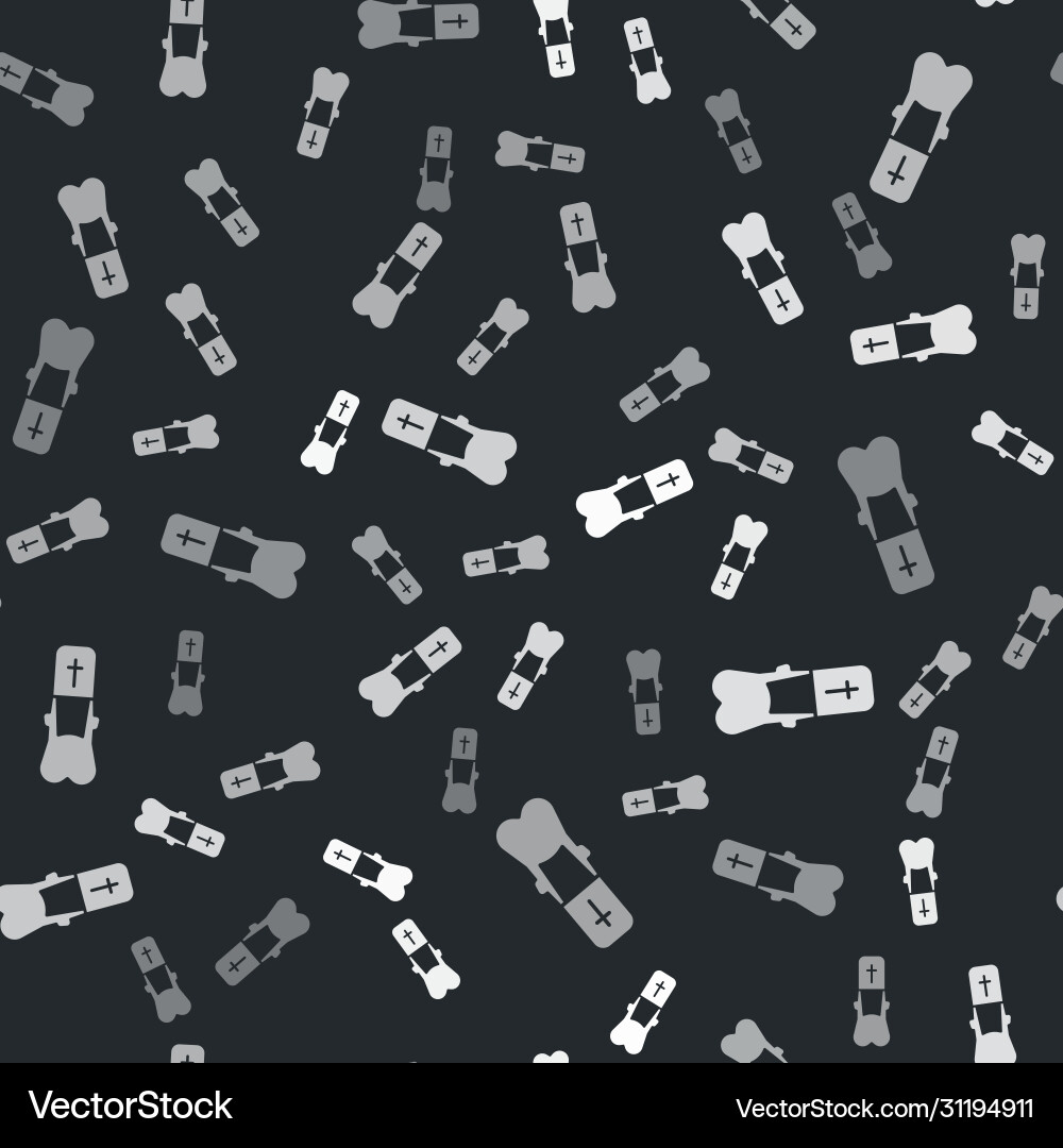 Grey priest icon isolated seamless pattern Vector Image