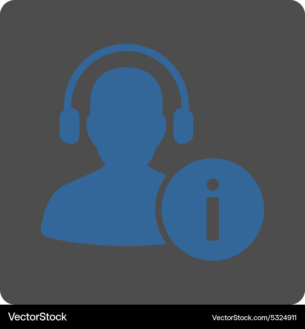 Help desk icon from commerce buttons overcolor set Vector Image
