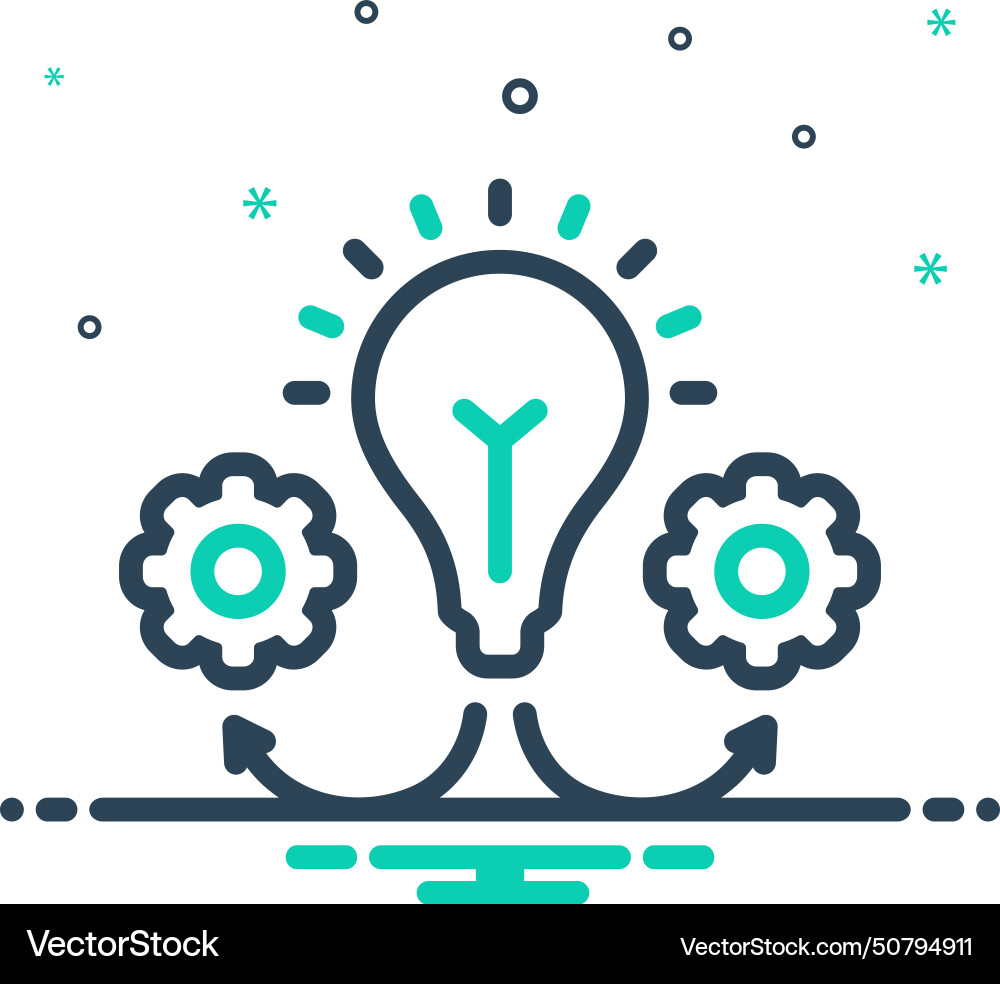 Idea execution vector image