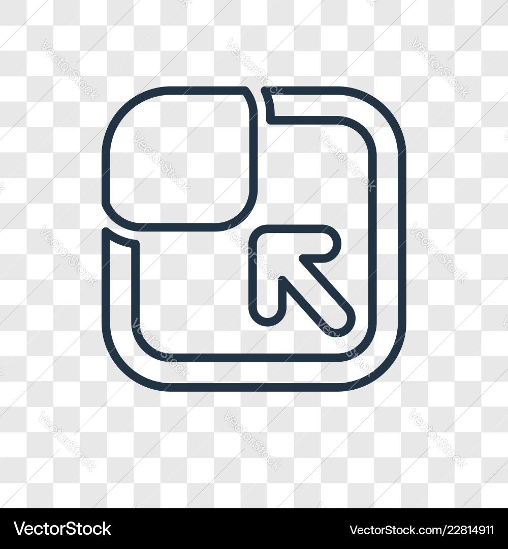 Maximize concept linear icon isolated Vector Image