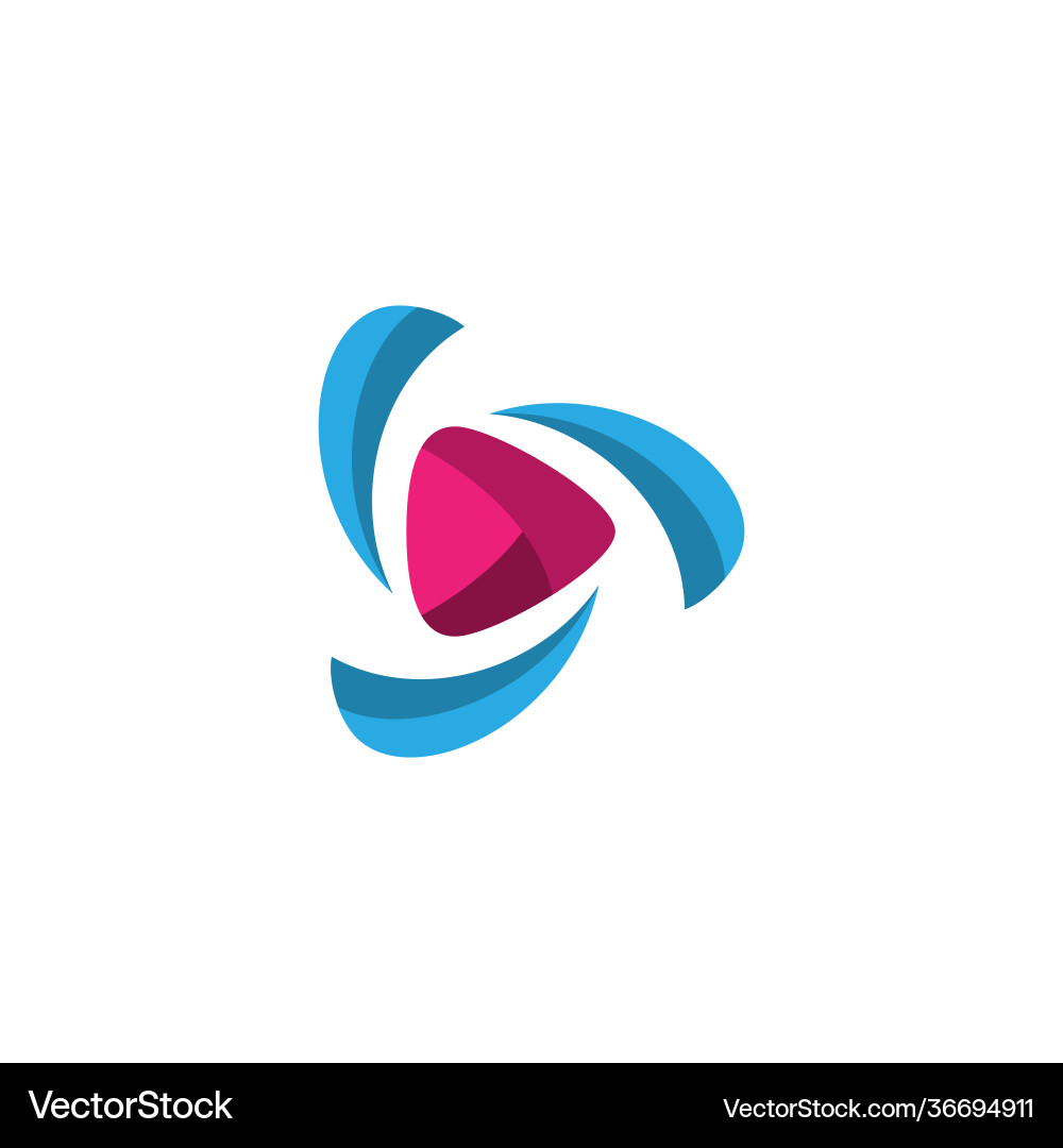 Modern and creative play icon button Vector Image