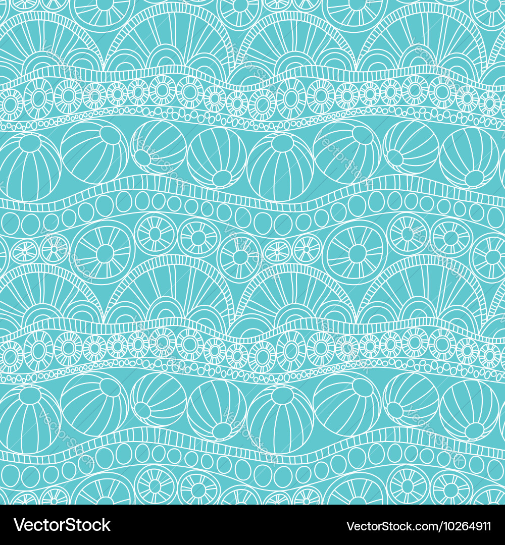 Seamless doodle background pattern vector image