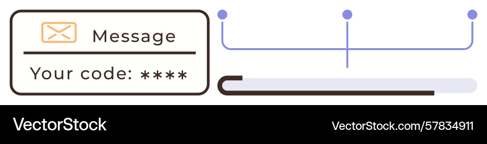 Secure login verification with code and seamless Secure login verification with code and seamless vector image