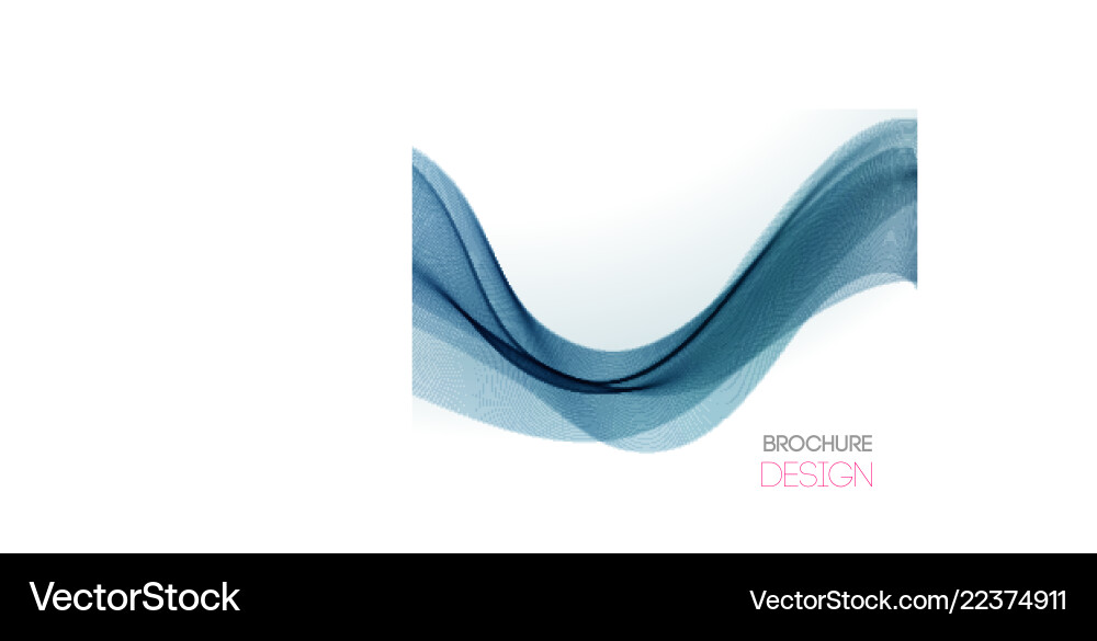 Smooth Color Wave Background vector image