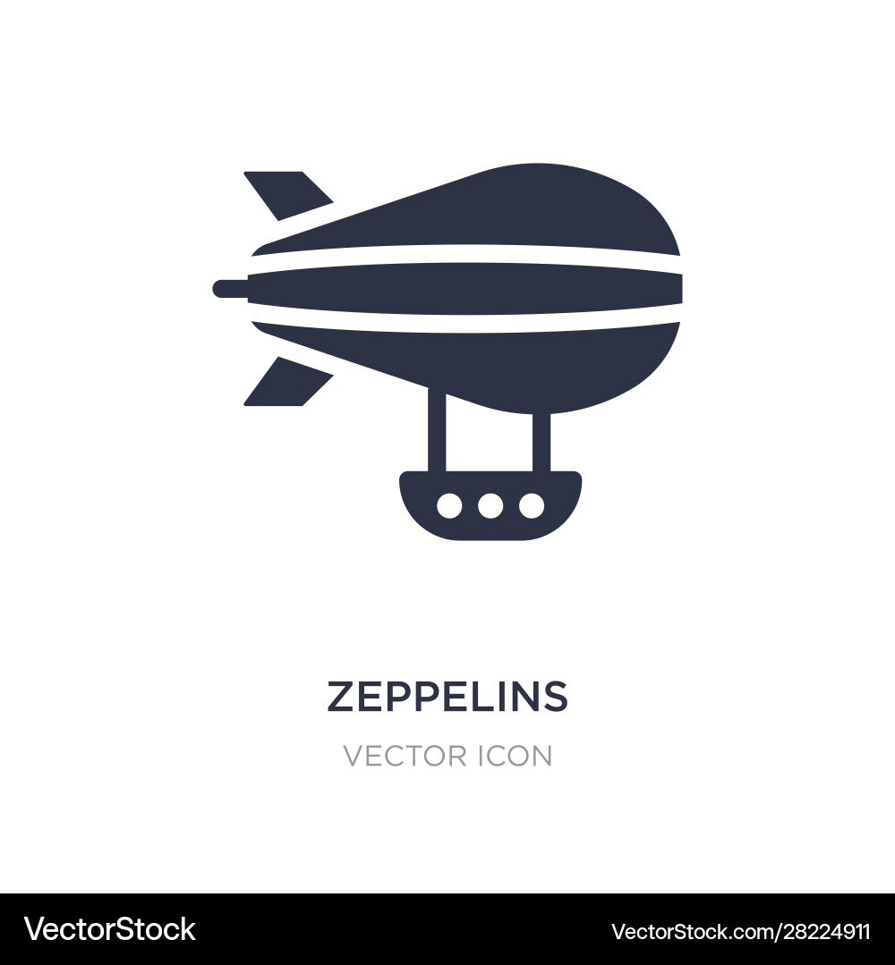 Zeppelins icon on white background simple element vector image