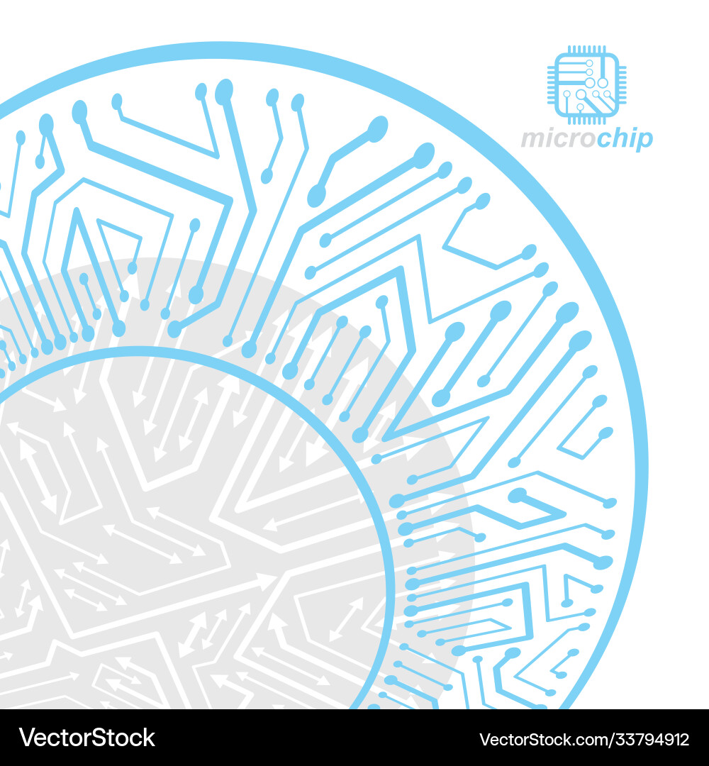 Circuit board digital technologies abstraction Circuit board digital technologies abstraction vector image