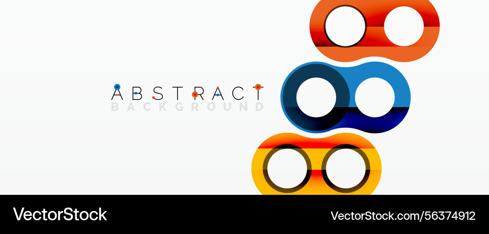 Colorful abstract design features overlapping Colorful abstract design features overlapping vector image