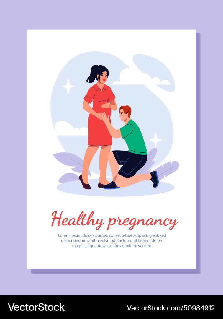 Family planning poster vector image