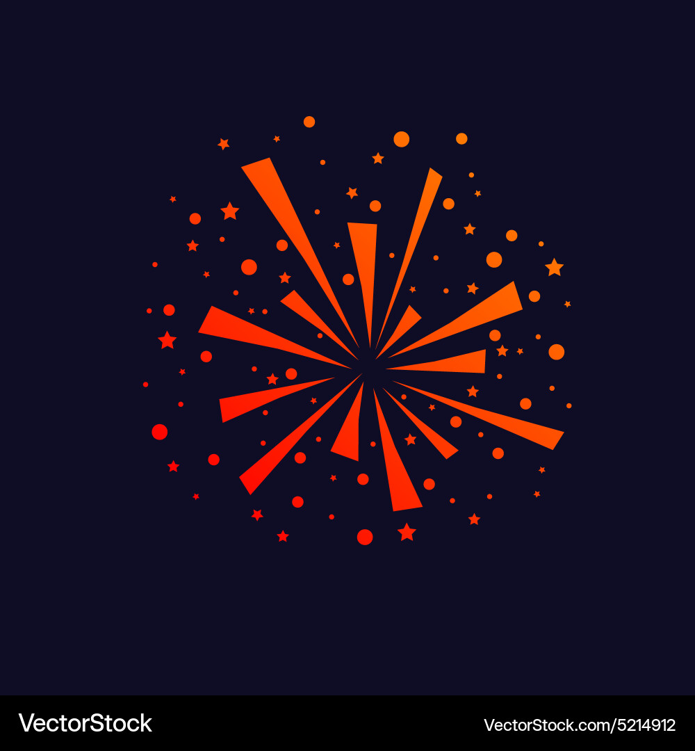 Firework background icon Vector Image