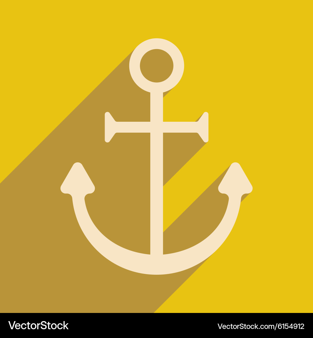 Flat with shadow icon and mobile application Vector Image