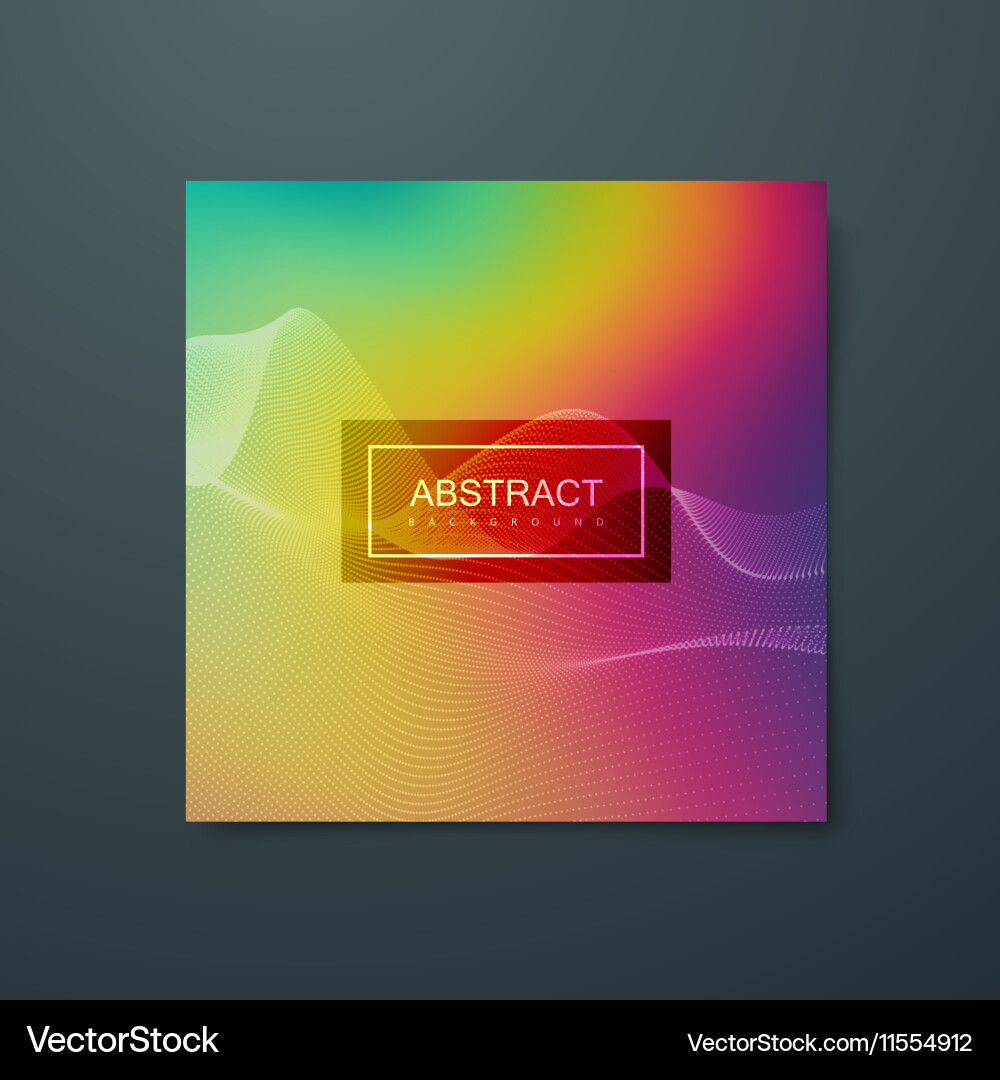 Fluid iridescent multicolored background vector image