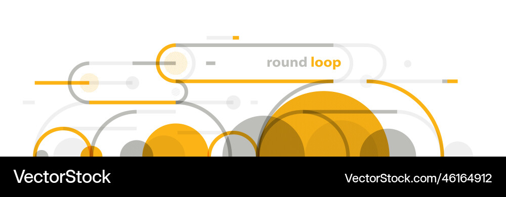 Geometric background with circles and lines art Vector Image