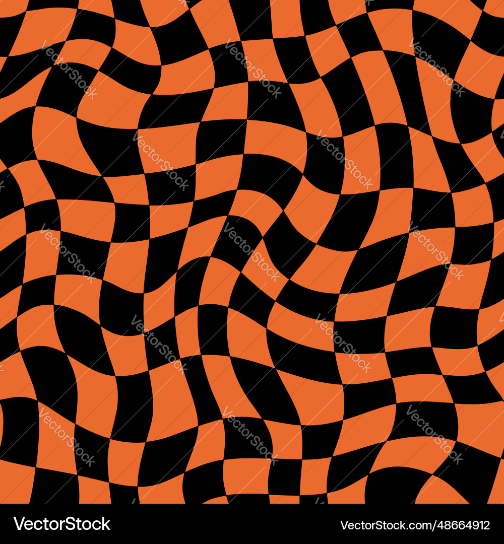 Psychedelic Checkerboard Pattern Vector Image