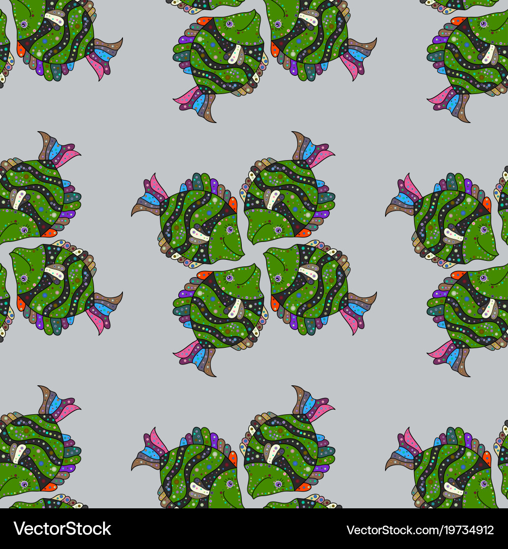 Seamless pattern repeating geometric tiles Vector Image
