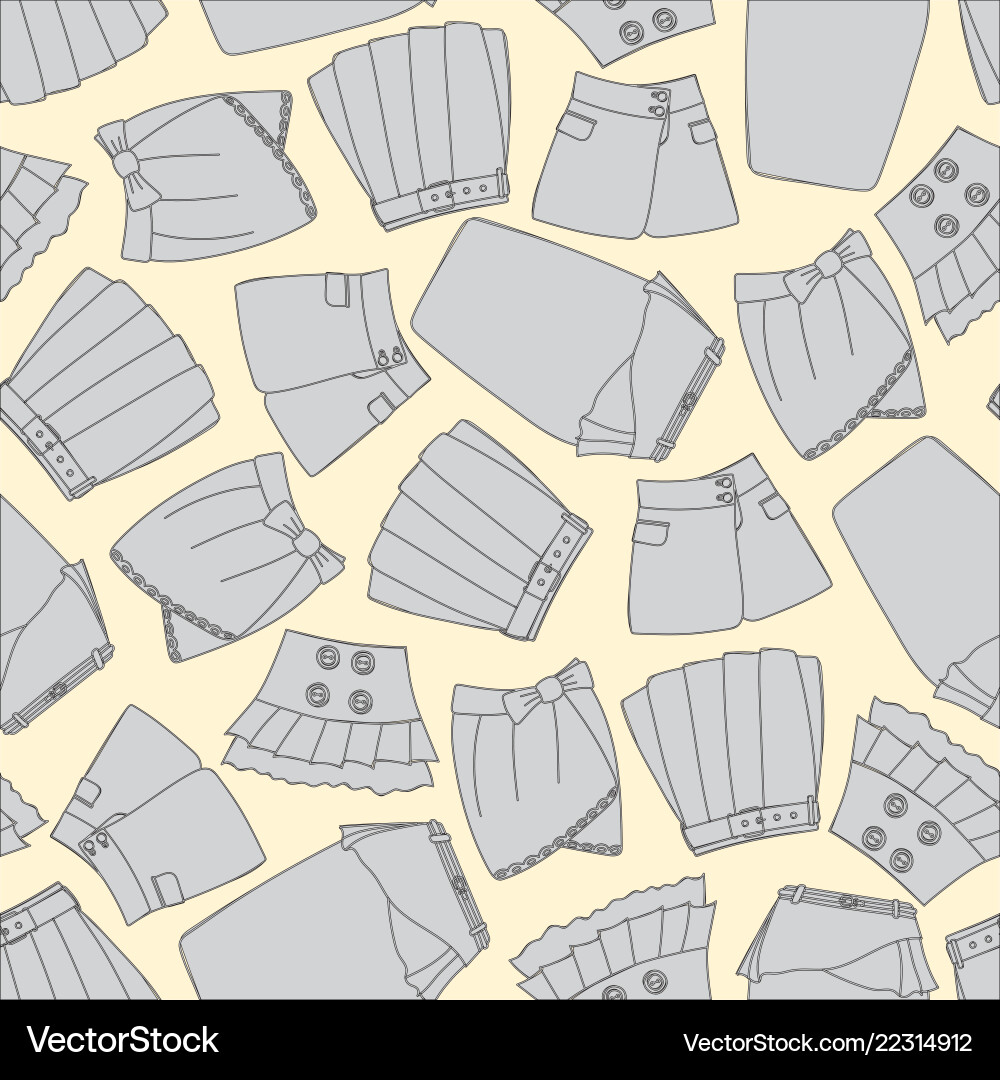 Seamless pattern with skirts Seamless pattern with skirts vector image