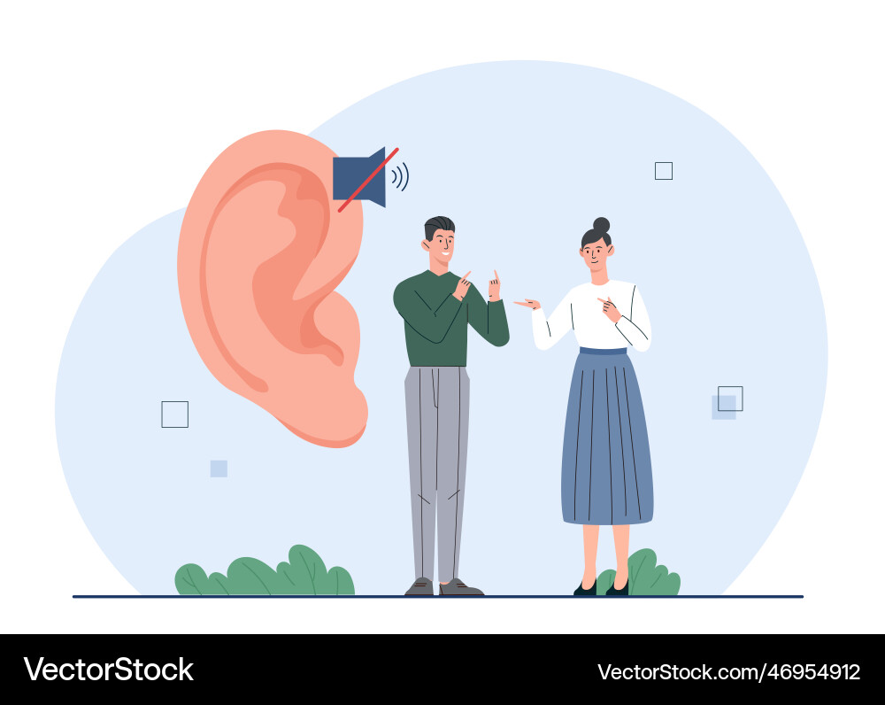 Sign language concept Vector Image