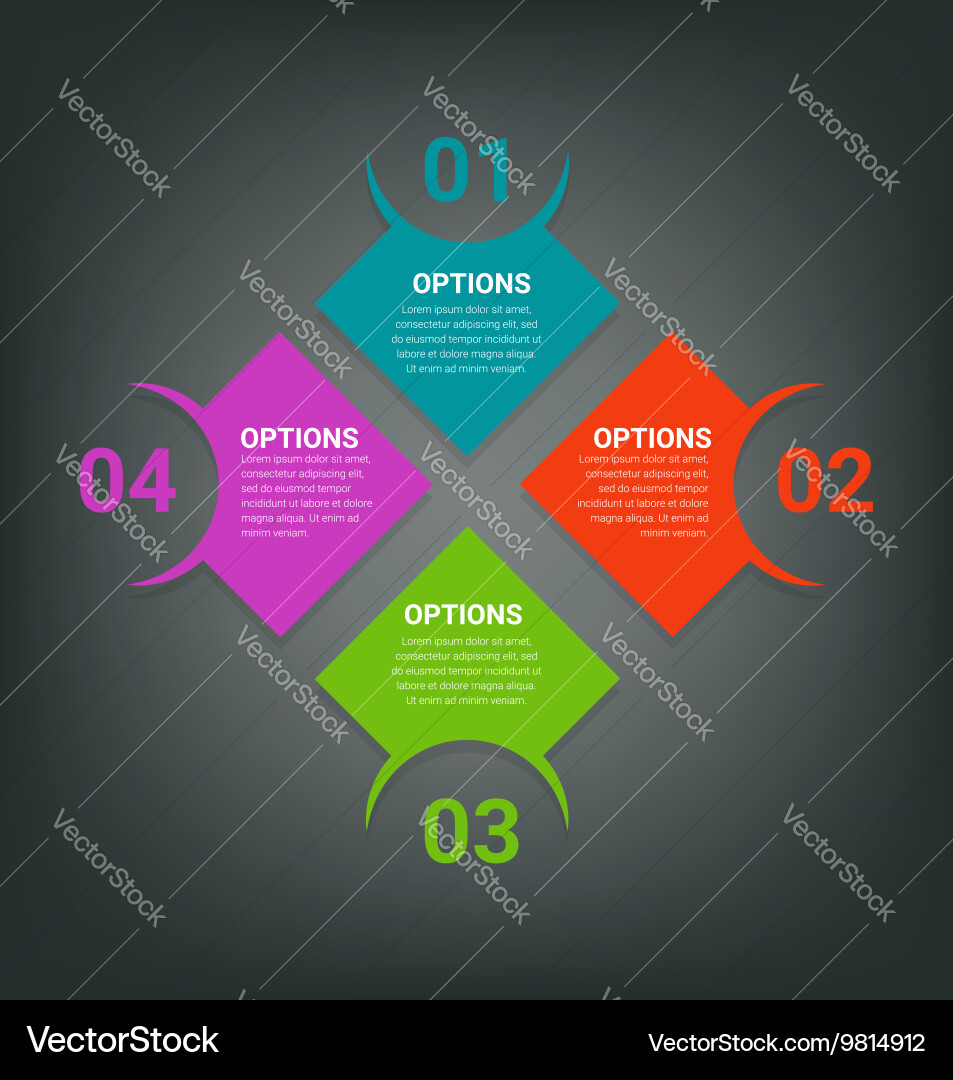 Steps design for info-graphics Vector Image