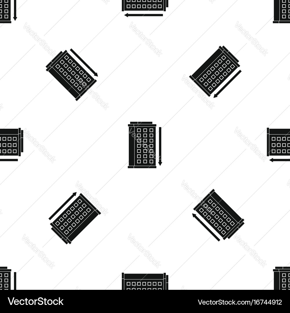 Tall building and down arrow pattern seamless vector image