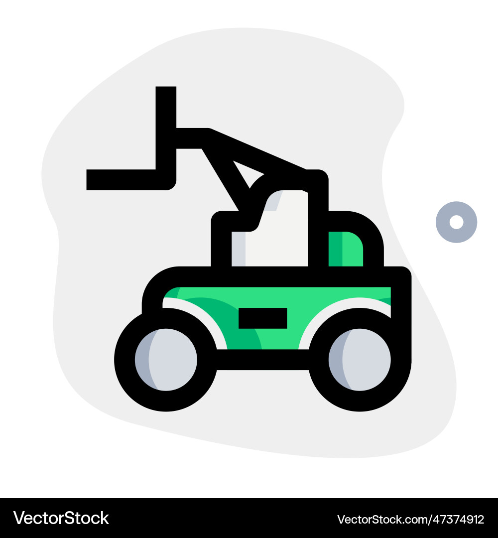 Telehandler multi-purpose machine to lift move vector image