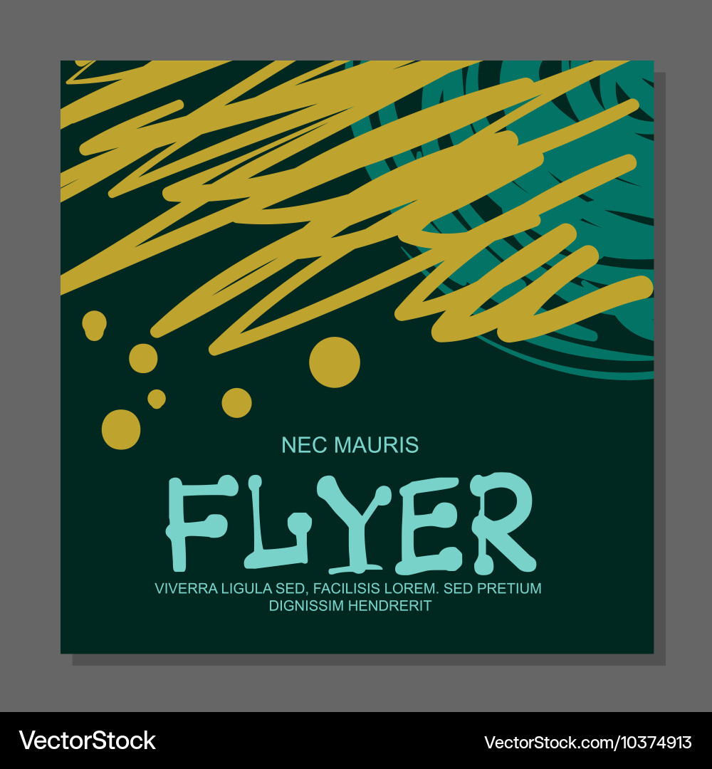 Abstract flyer with space for text it can be used Vector Image