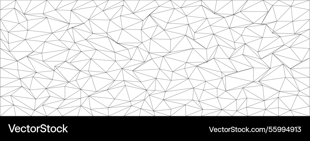 Abstract geometric pattern with chaotic triangular Vector Image
