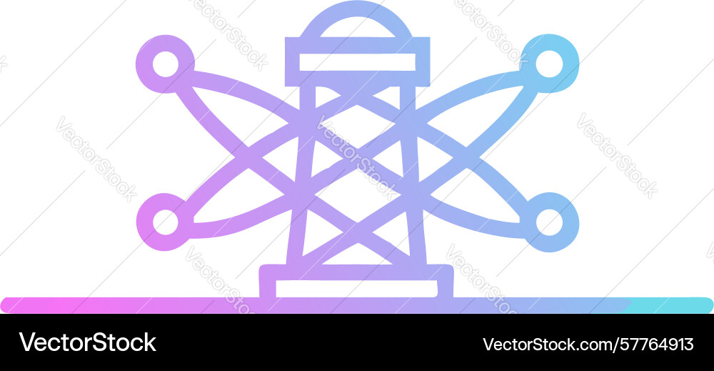 Abstract network structure for data connectivity vector image