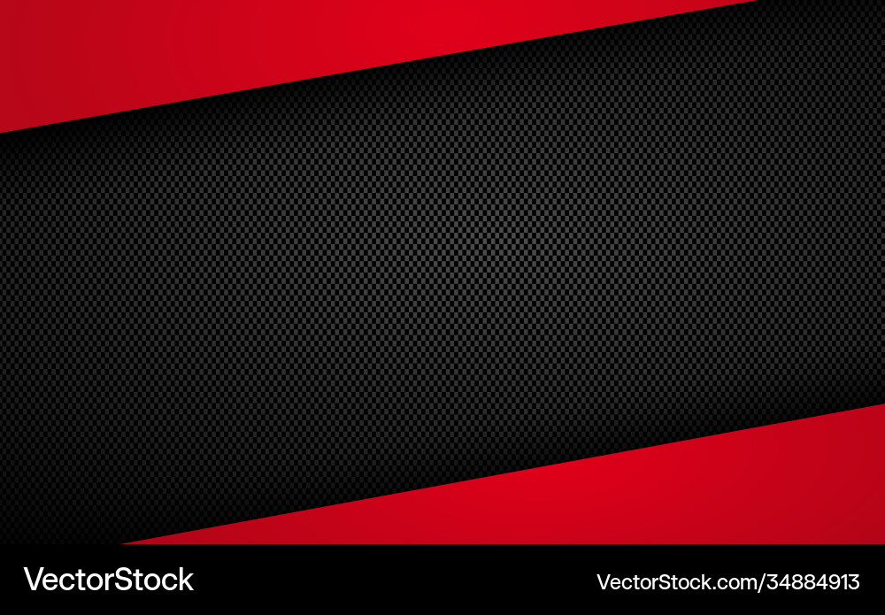 Black and gray carbon fiber texture with red Black and gray carbon fiber texture with red Vector Image