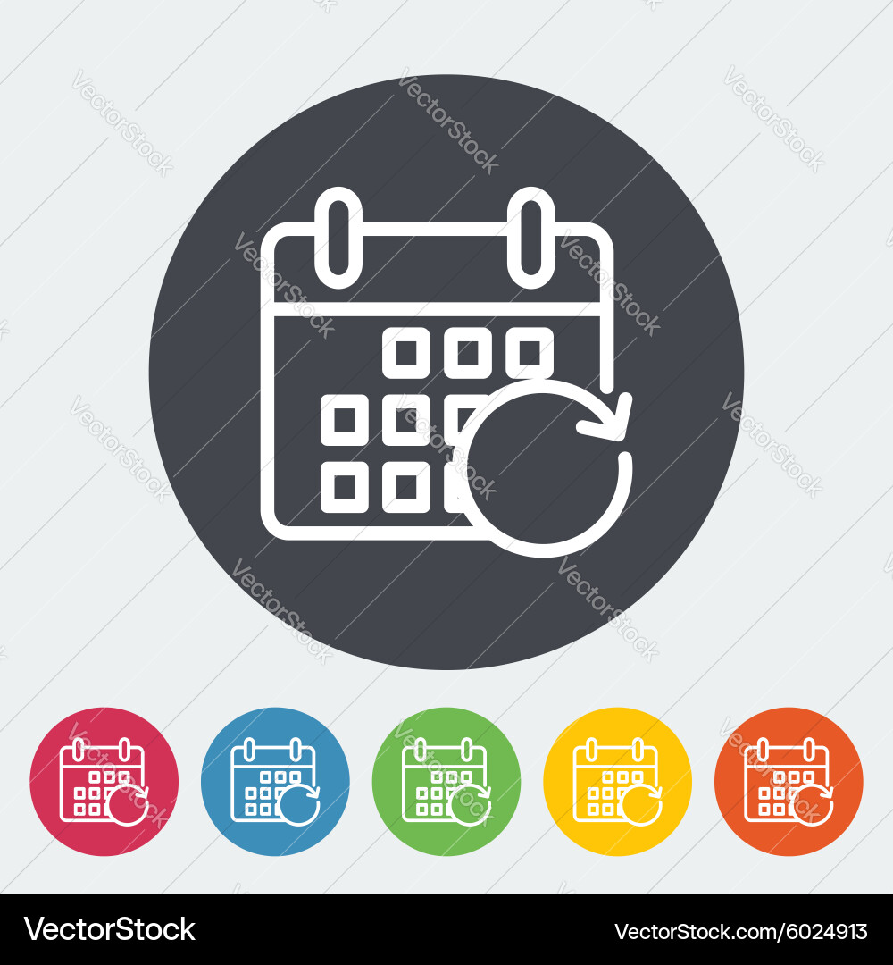 Calendar with upload vector image