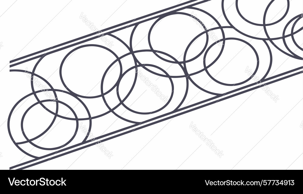 Diagonale konzentrische Kreise Muster abstrakt vektorbild