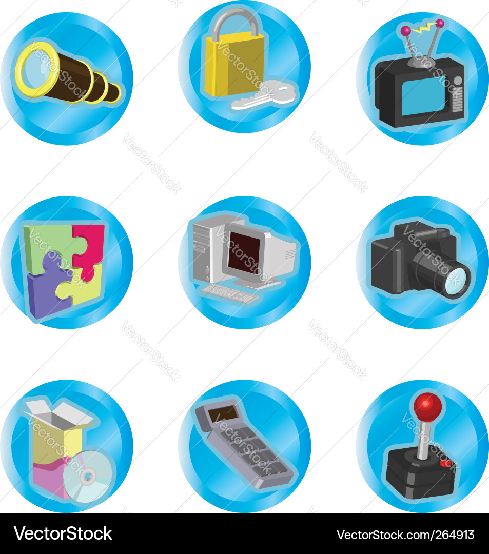 Internet web icons Vector Image