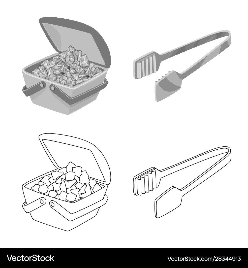 Isolated object texture and frozen sign Vector Image