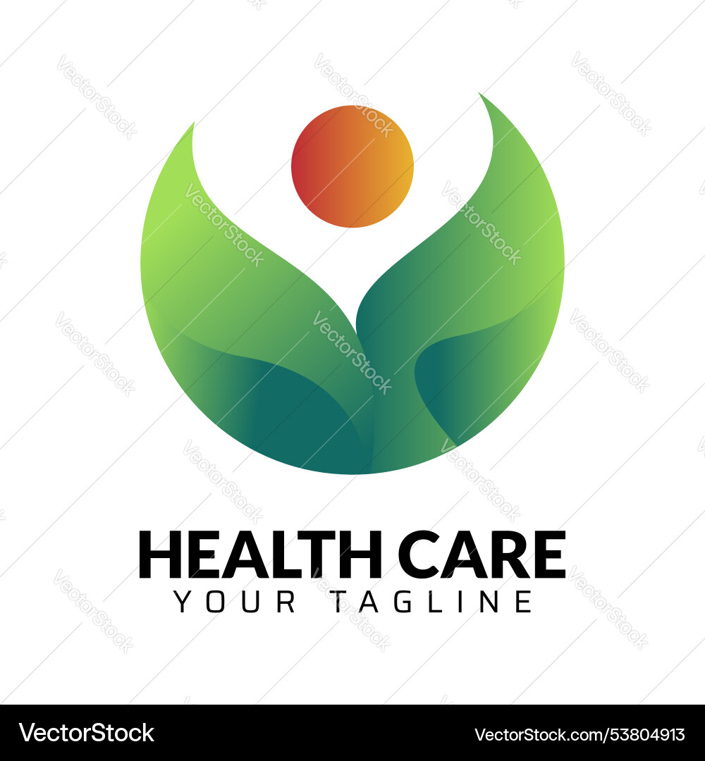 Man and circle logo design template Man and circle logo design template Vector Image