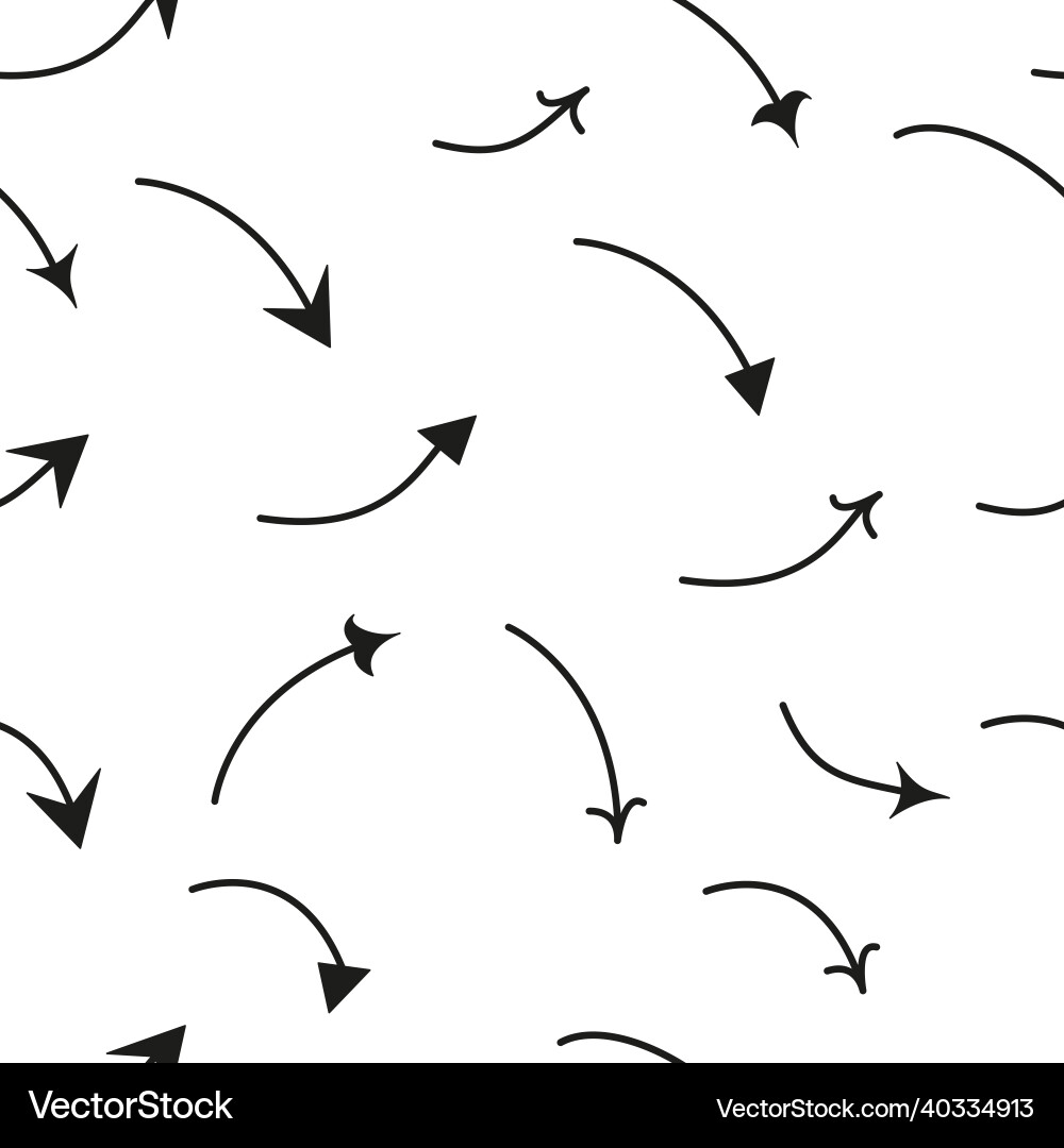 Seamless arrow pattern with line arrows Vector Image
