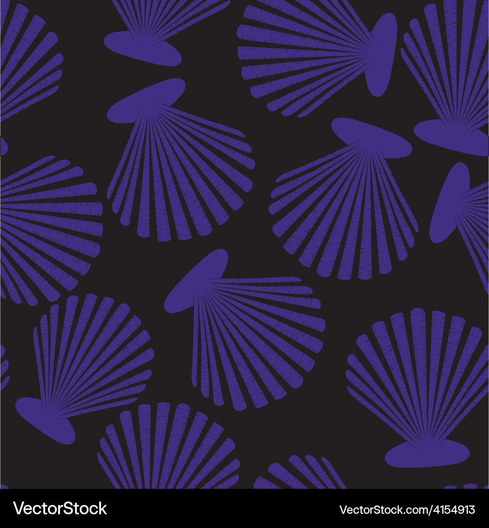 Seashell Pattern - Marine Motif vector image