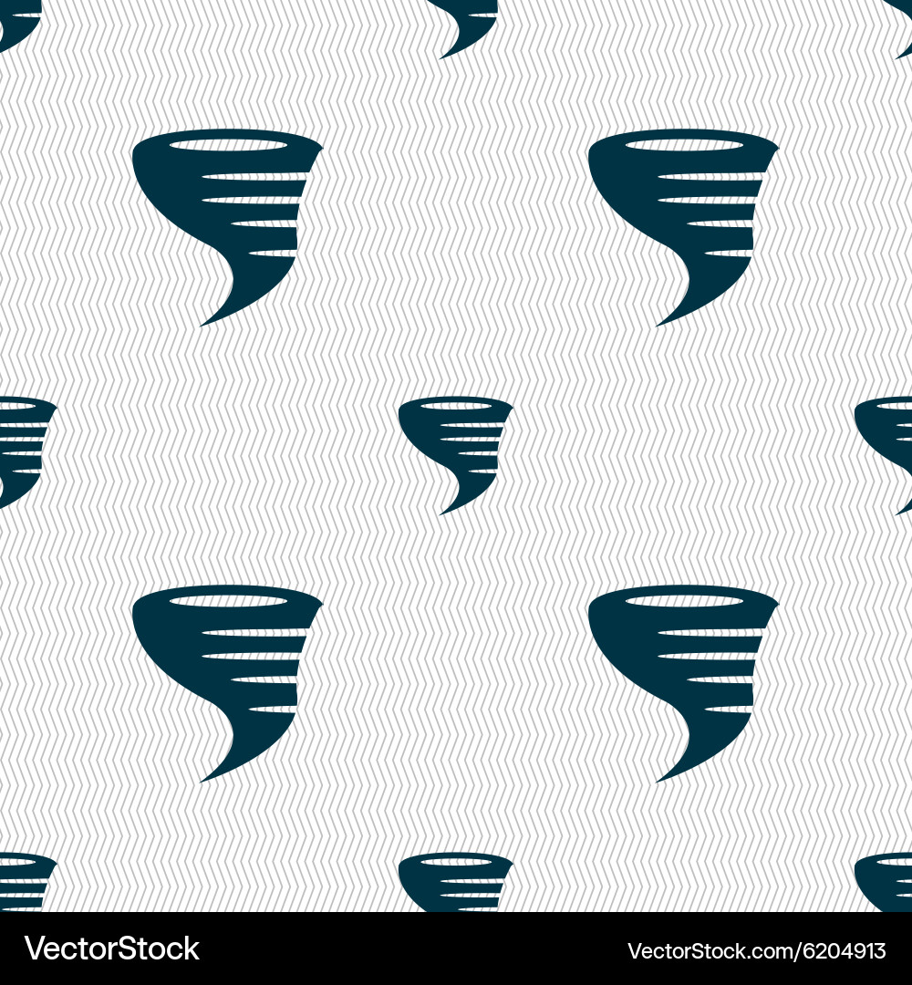 Tornado icon seamless abstract background vector image
